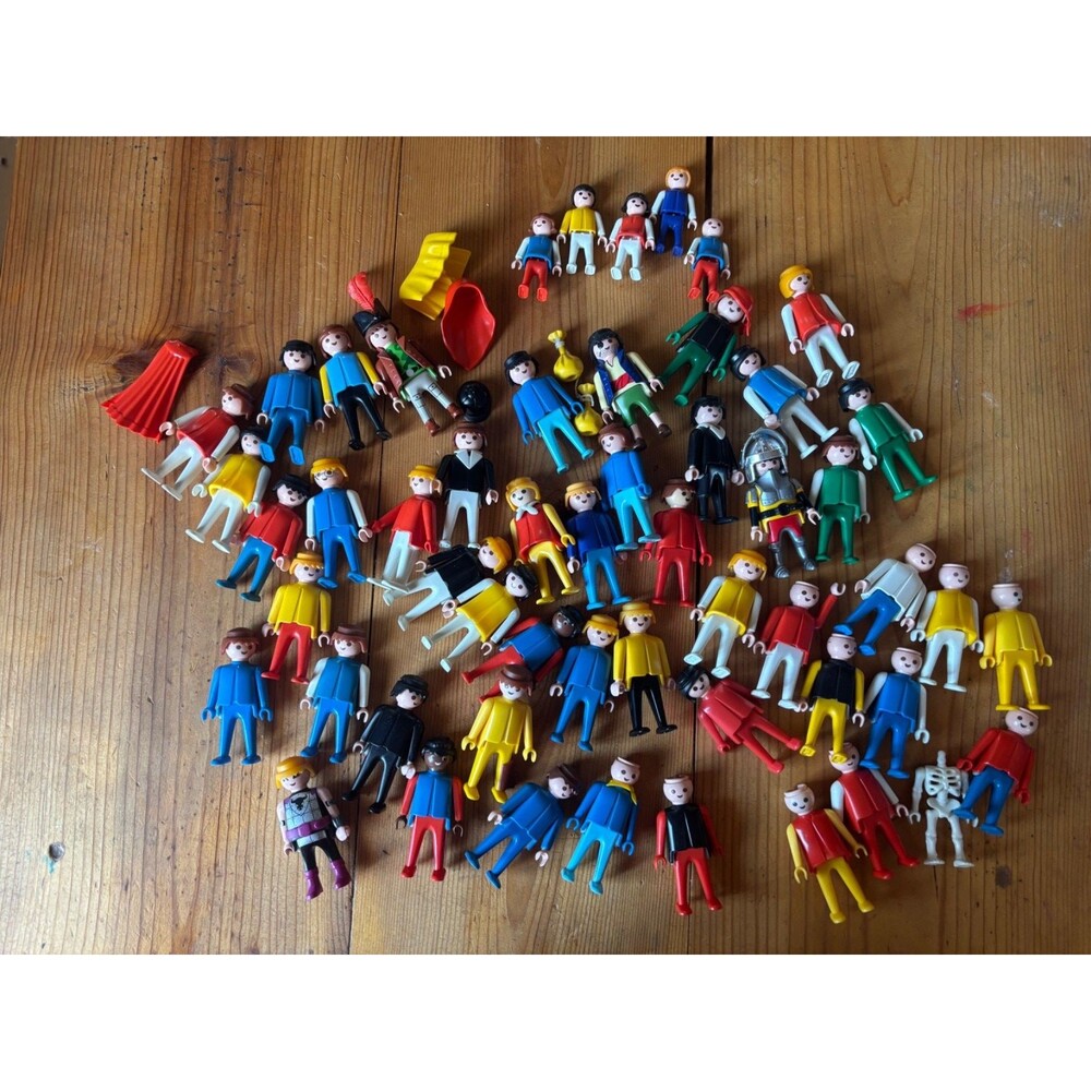 Playmobil People Figures Mixed Lot Of 54-Men, Women, Children, pirates knight